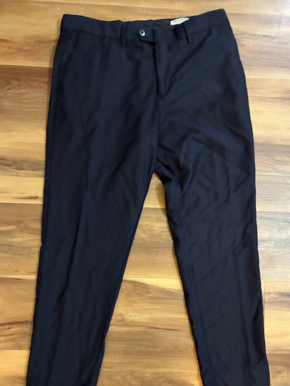 Banana Republic & Reda Flexo fabric Wool blend Navy Dress pants. 35 short, EUC